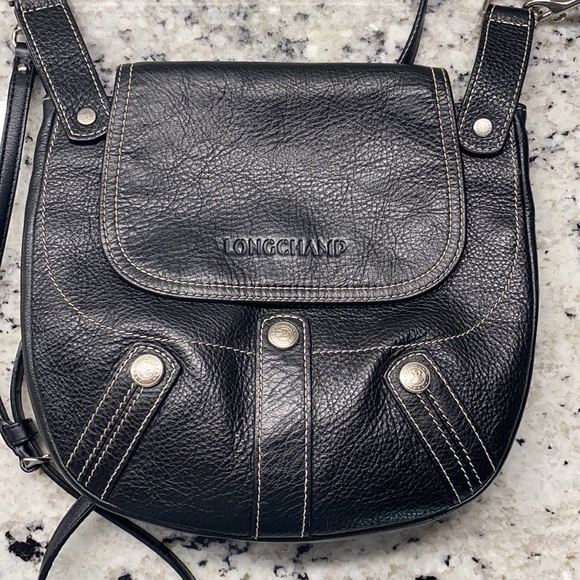 Longchamp Black Leather Small Crossbody Bag - Picture 2 of 8